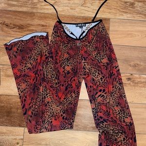 IAMGIA Aphea mixed animal print pants